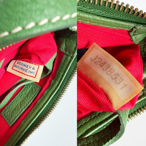 Dooney & Bourke Mini Margot Bag Crossbody Emerald Checkered Canvas with … - Picture 11 of 11